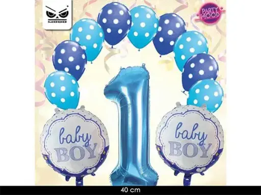 SET 13V PALLONCINI PRIMO COMPLEANNO