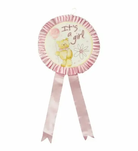Coccarda Nascita Bimba da 33 cm: It's a Girl!