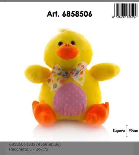 PULCINO PELUCHES CM 22